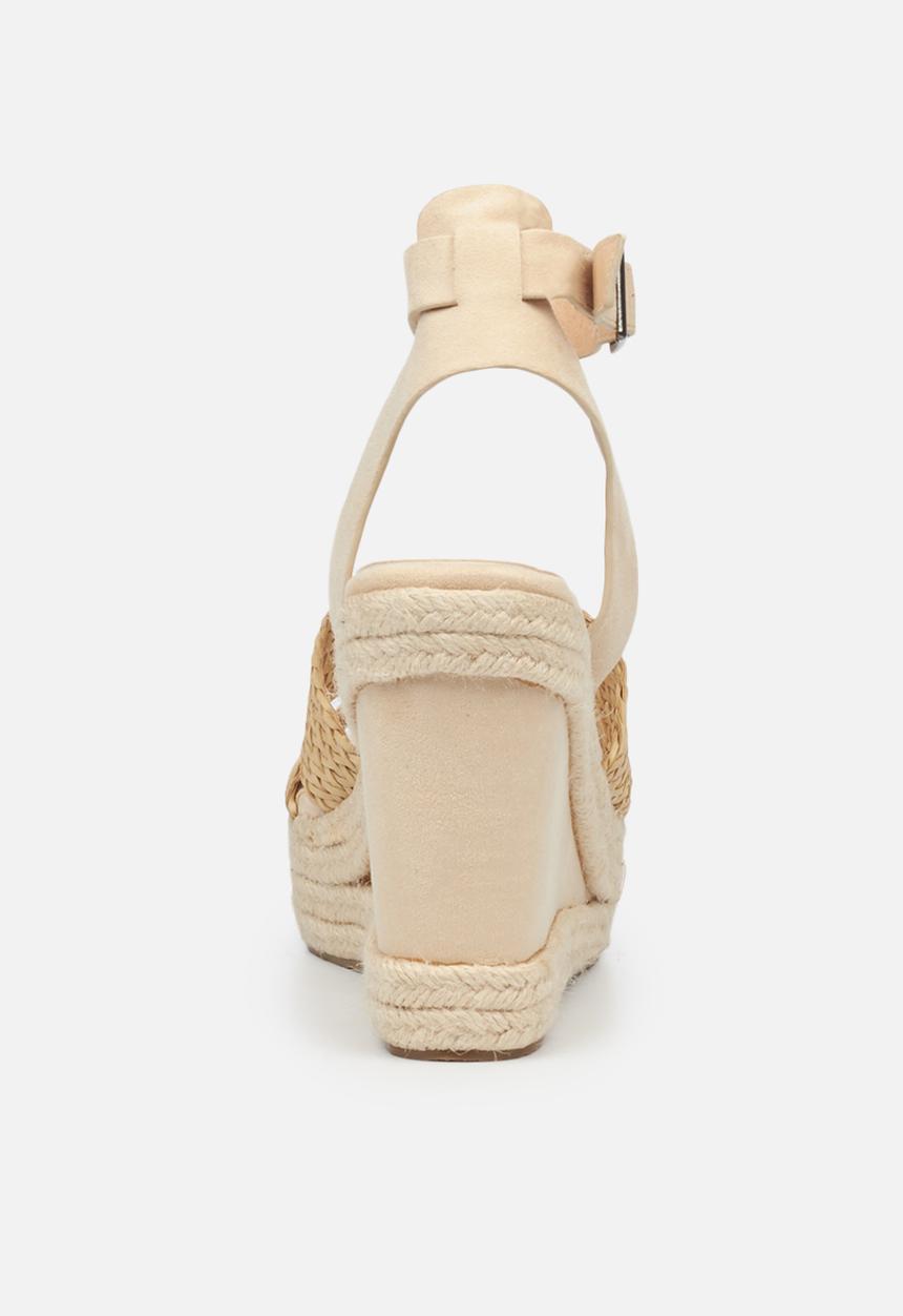 Miss Black - Raffia1 espadrille wedge - neutral