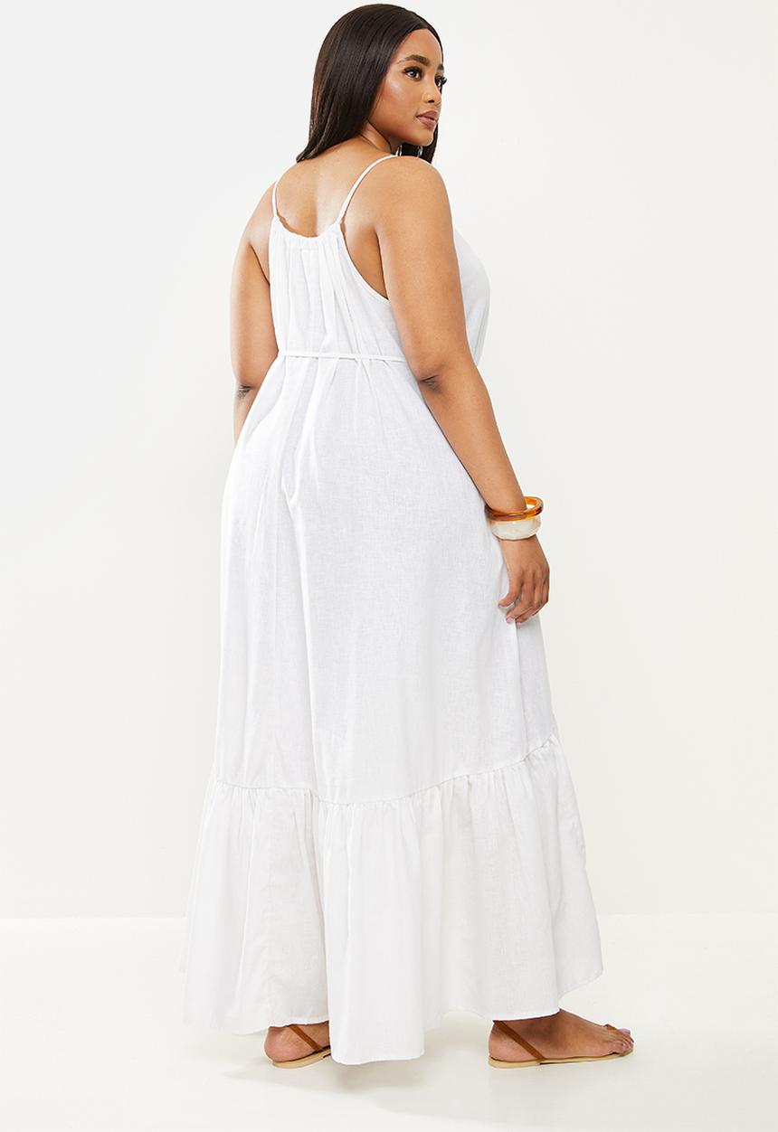 AMANDA LAIRD CHERRY - Plus pumula dress - white