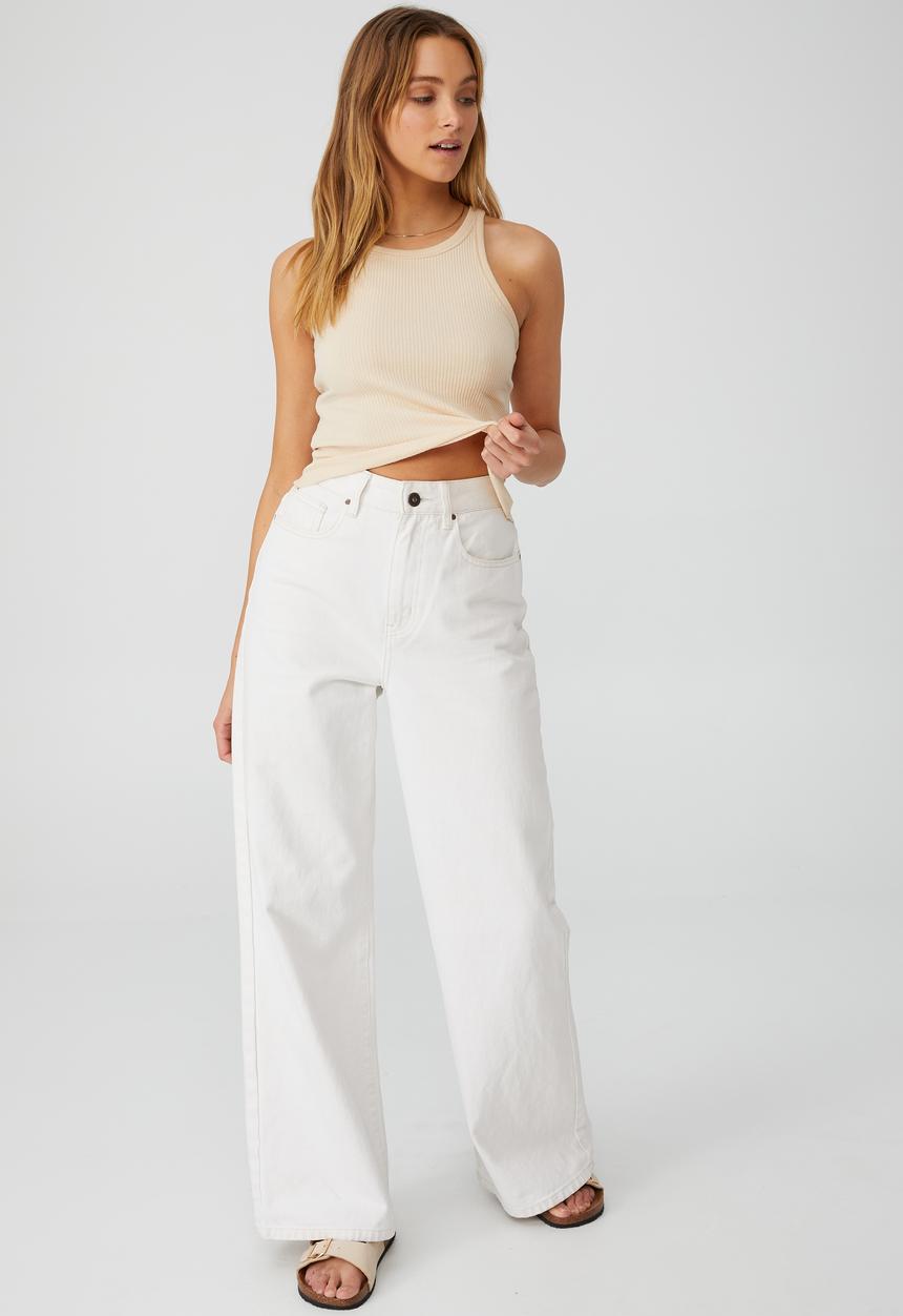 Cotton On - The turn back tank - washed camel