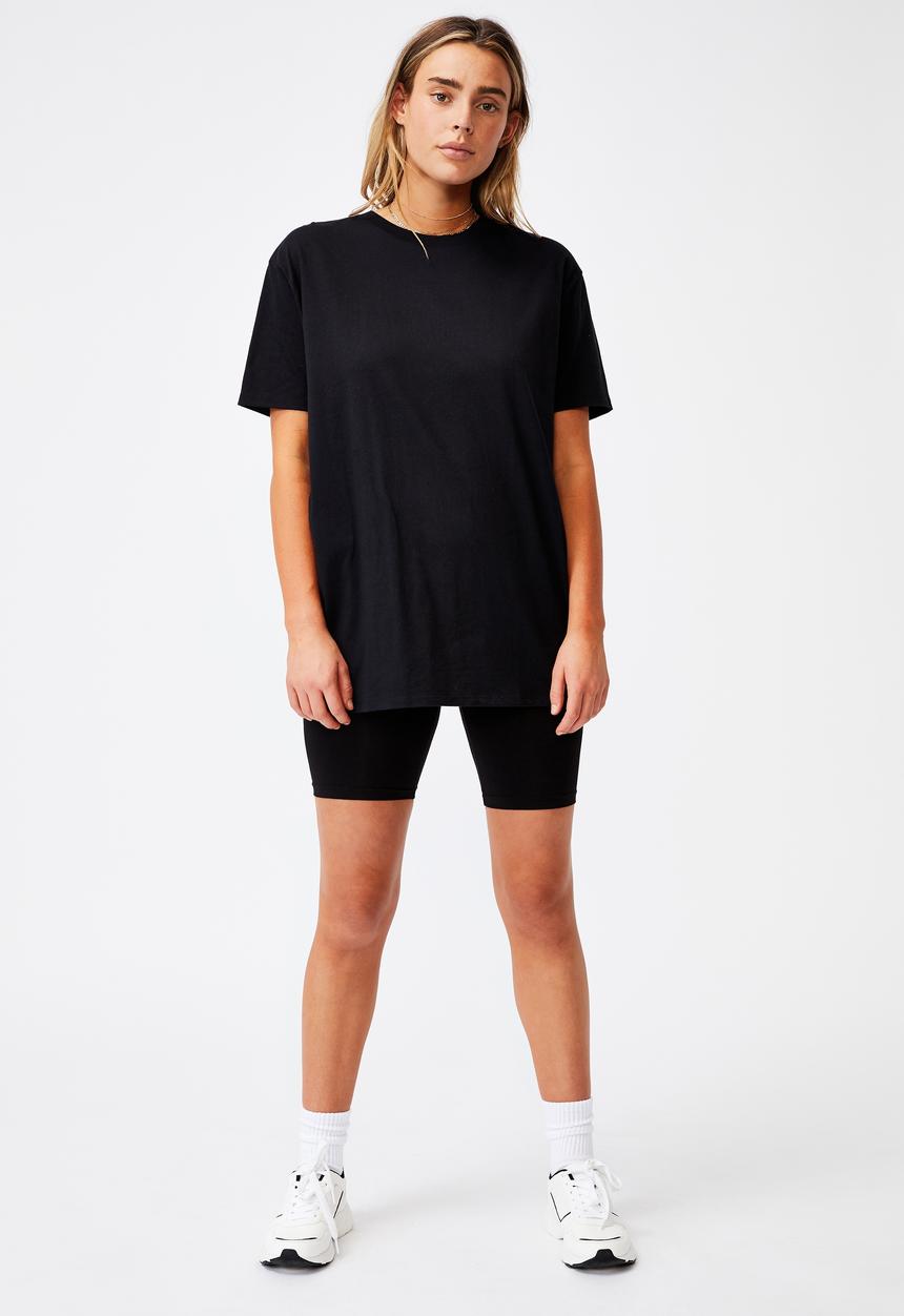 Cotton On - The oversized dad tee - black