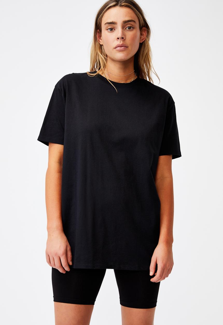 Cotton On - The oversized dad tee - black