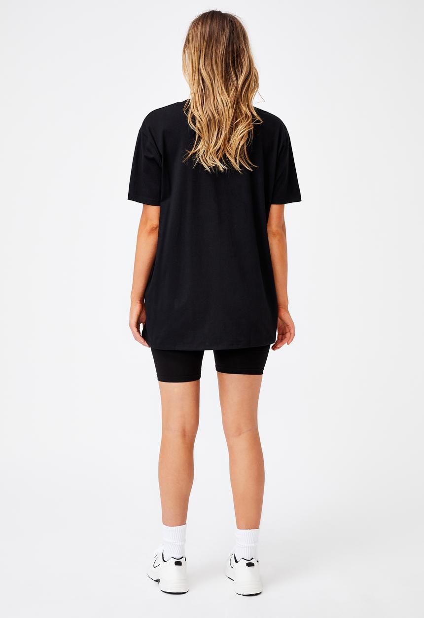 Cotton On - The oversized dad tee - black