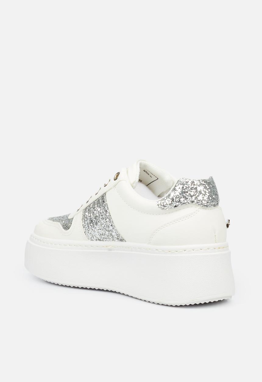 Miss Black - Trio1 flatform sneaker - white