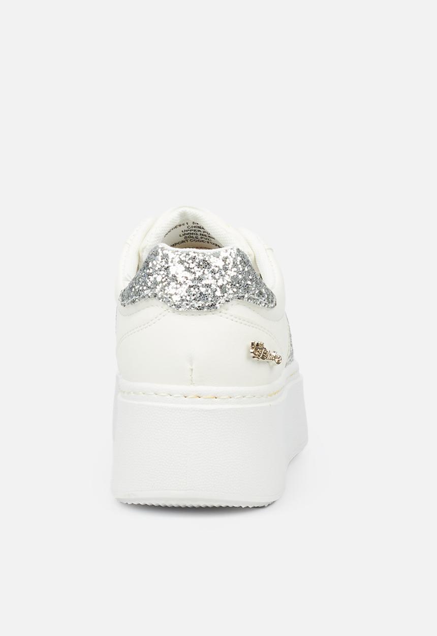 Miss Black - Trio1 flatform sneaker - white