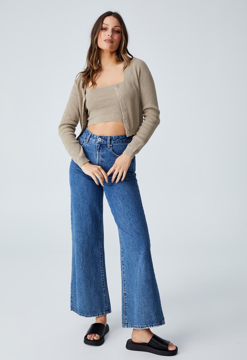 Cotton On - Set up cami - washed taupe