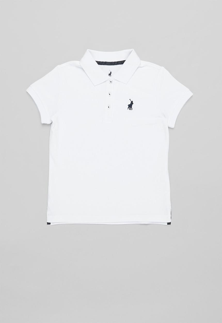 POLO - Girls nina short sleeve golfer - white