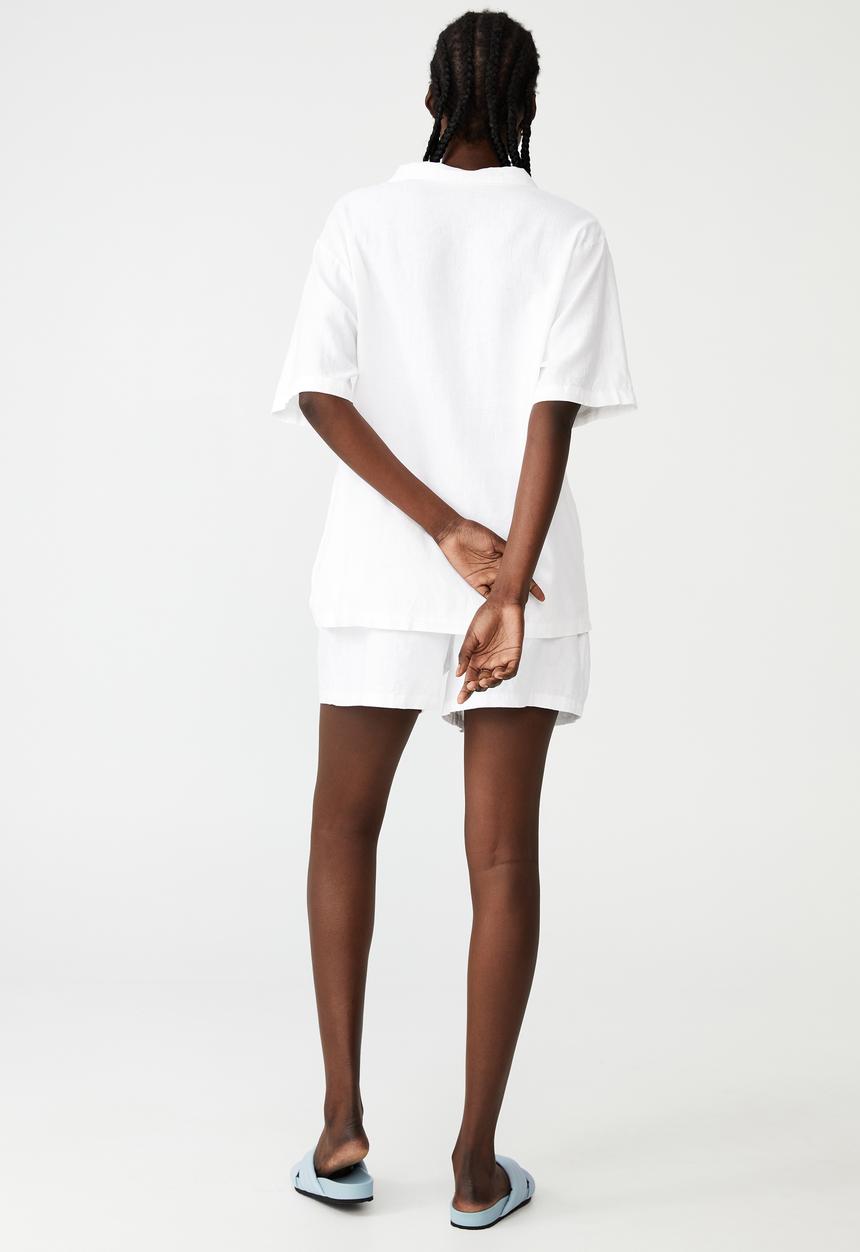 Cotton On - Sunset pleat shorts - white