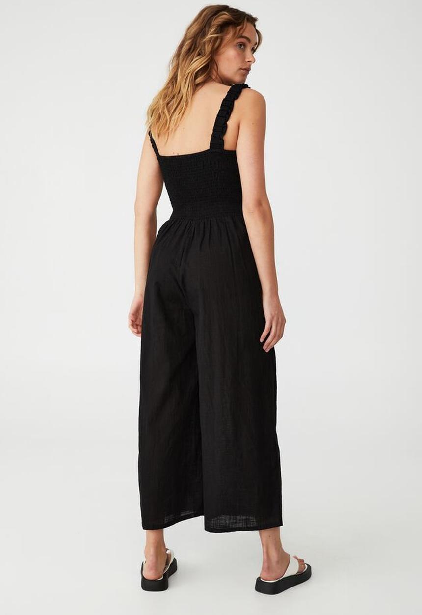 Cotton On - Woven petite iris jumpsuit - black