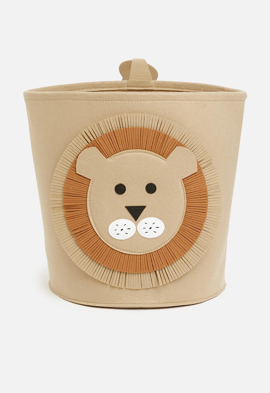 Sixth Floor - Felt storage basket - lion