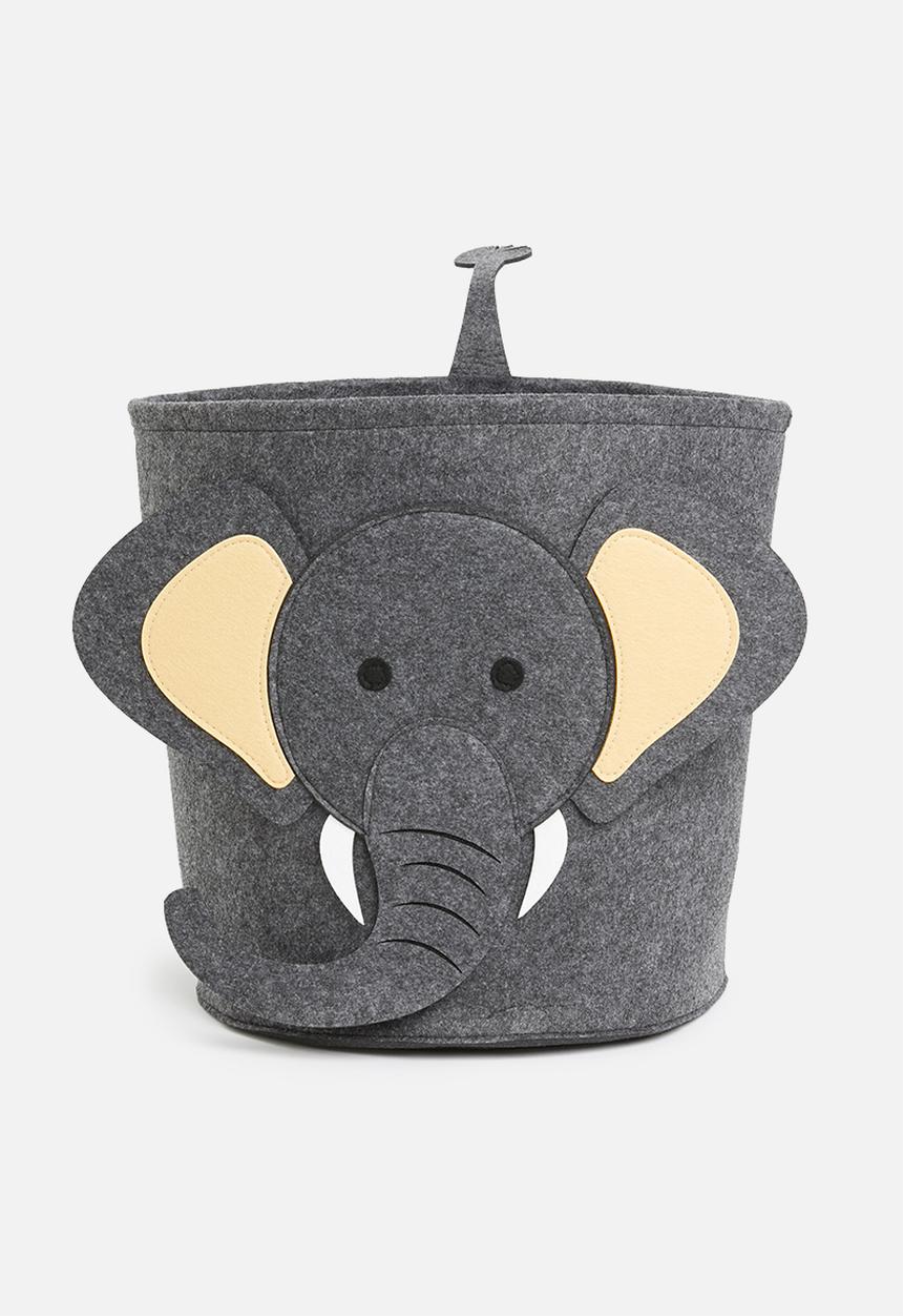 Sixth Floor - Felt storage basket - elephant