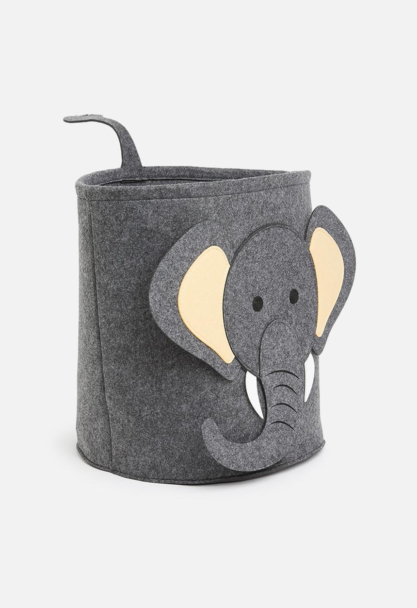 Sixth Floor - Felt storage basket - elephant