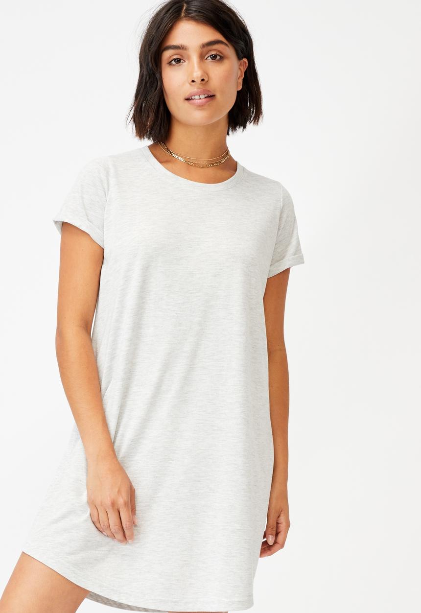 Cotton On - Tina t-shirt dress 2 - light grey