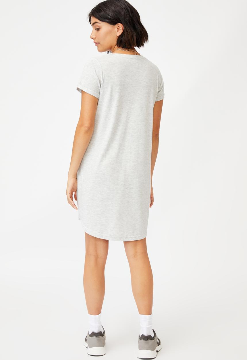 Cotton On - Tina t-shirt dress 2 - light grey