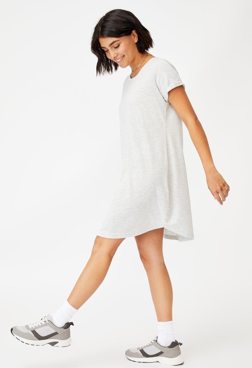 Cotton On - Tina t-shirt dress 2 - light grey
