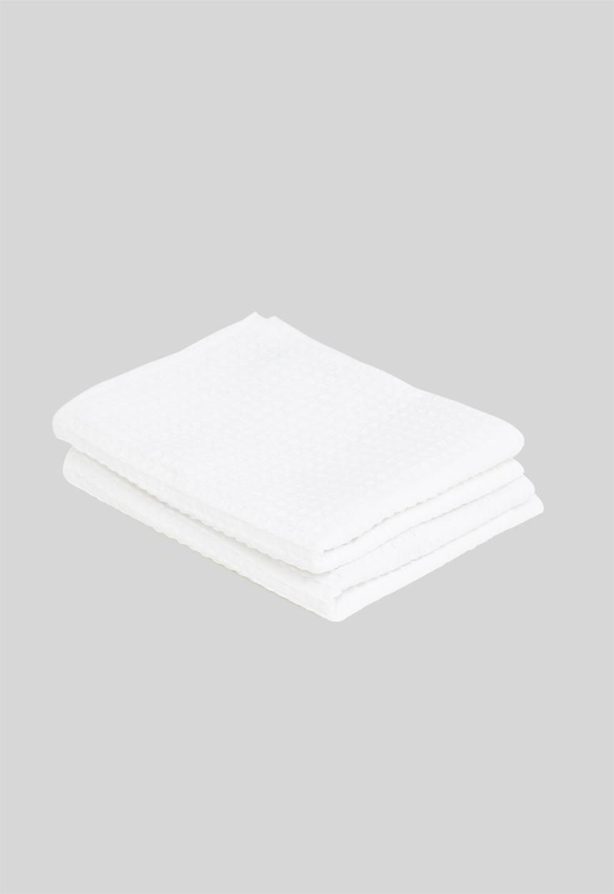 Linen House - Waffle Tea towel set- agapanthus & arum lily