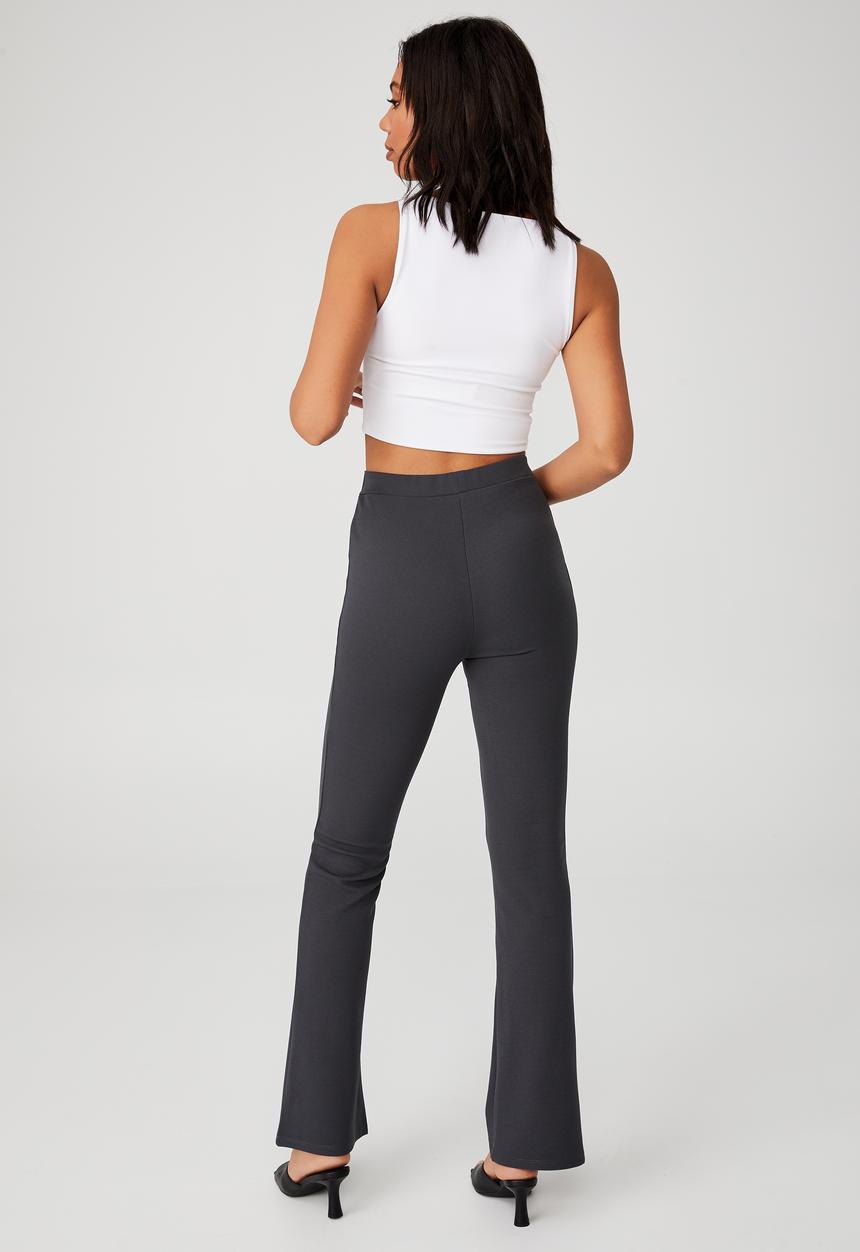 Cotton On - Pull on flare pant - charcoal
