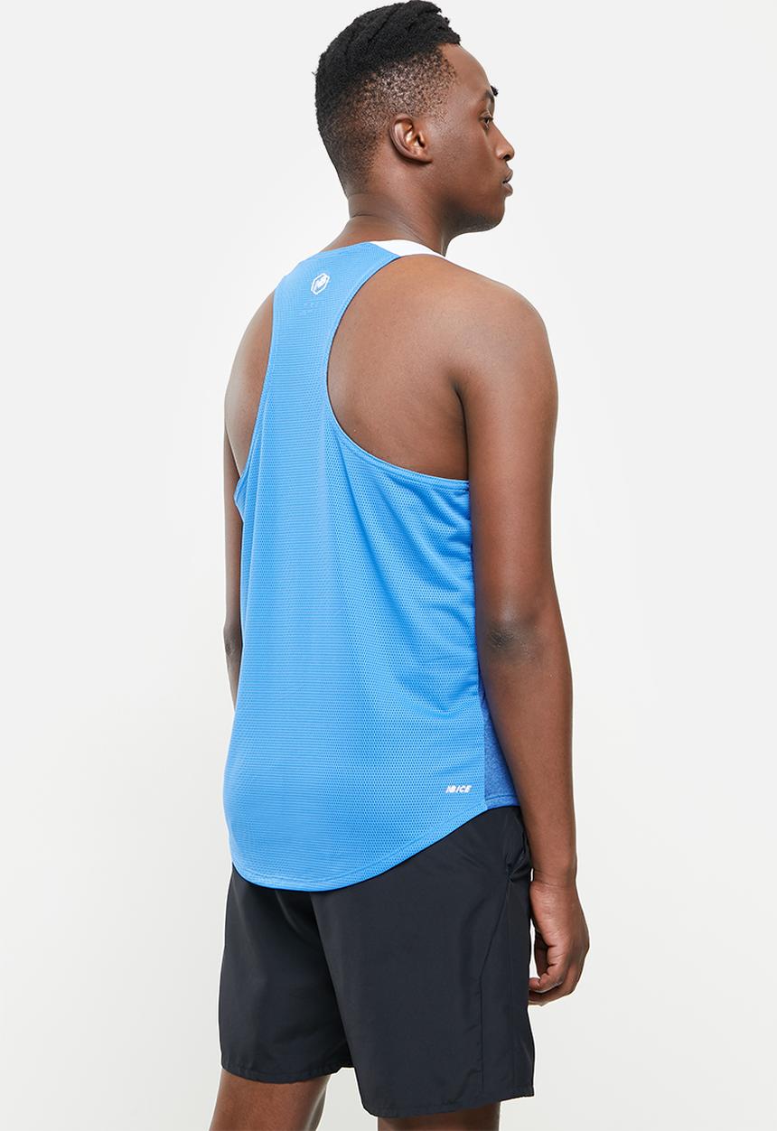 New Balance  - Fast flight singlet print - blue