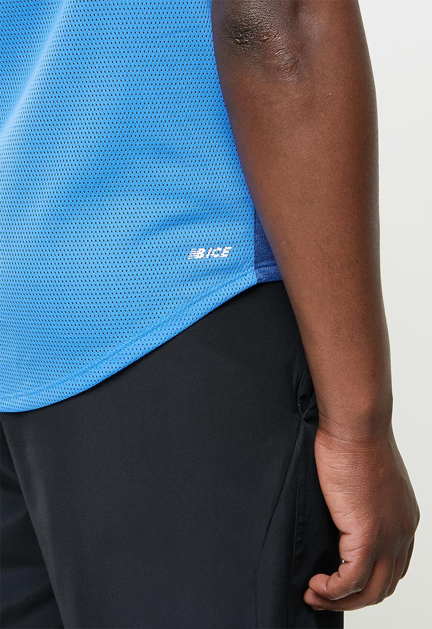 New Balance  - Fast flight singlet print - blue