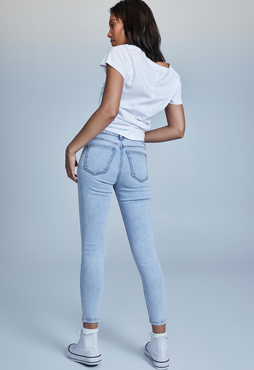 Cotton On - Mid rise cropped skinny jean - roadknight blue