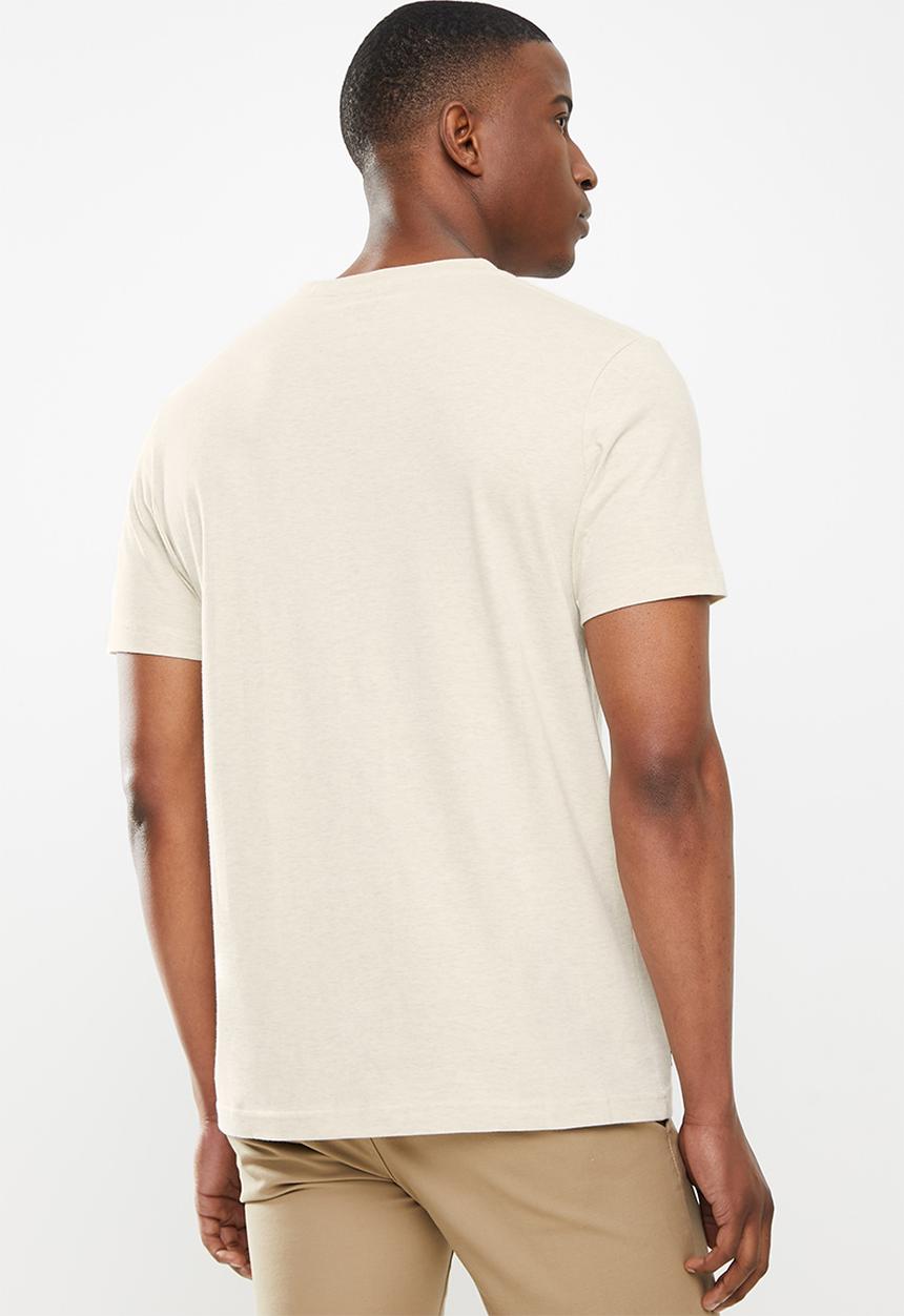 JEEP - Core logo tee - oatmeal melange 