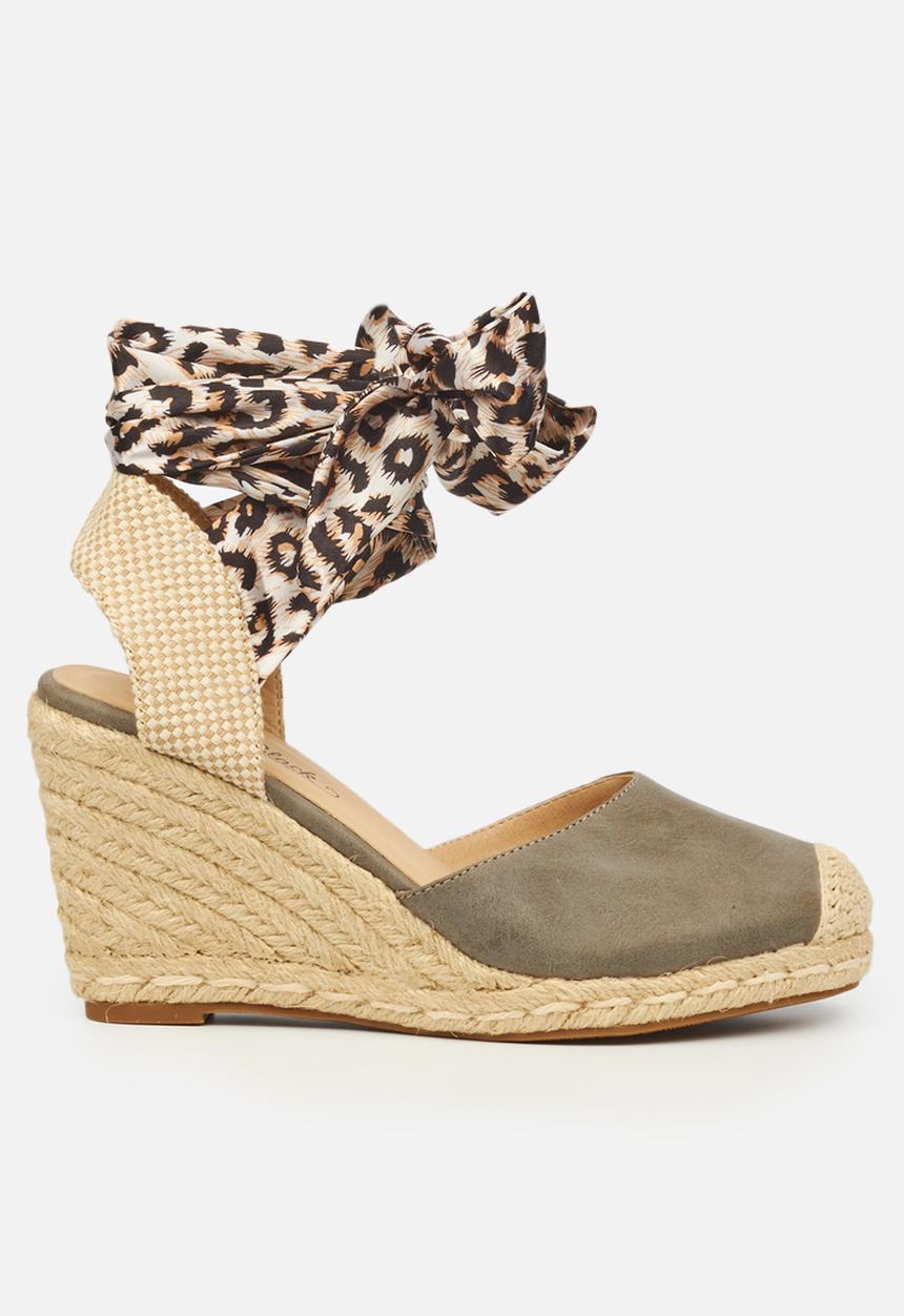 Miss Black - Jojo1 espadrille wedge - grey