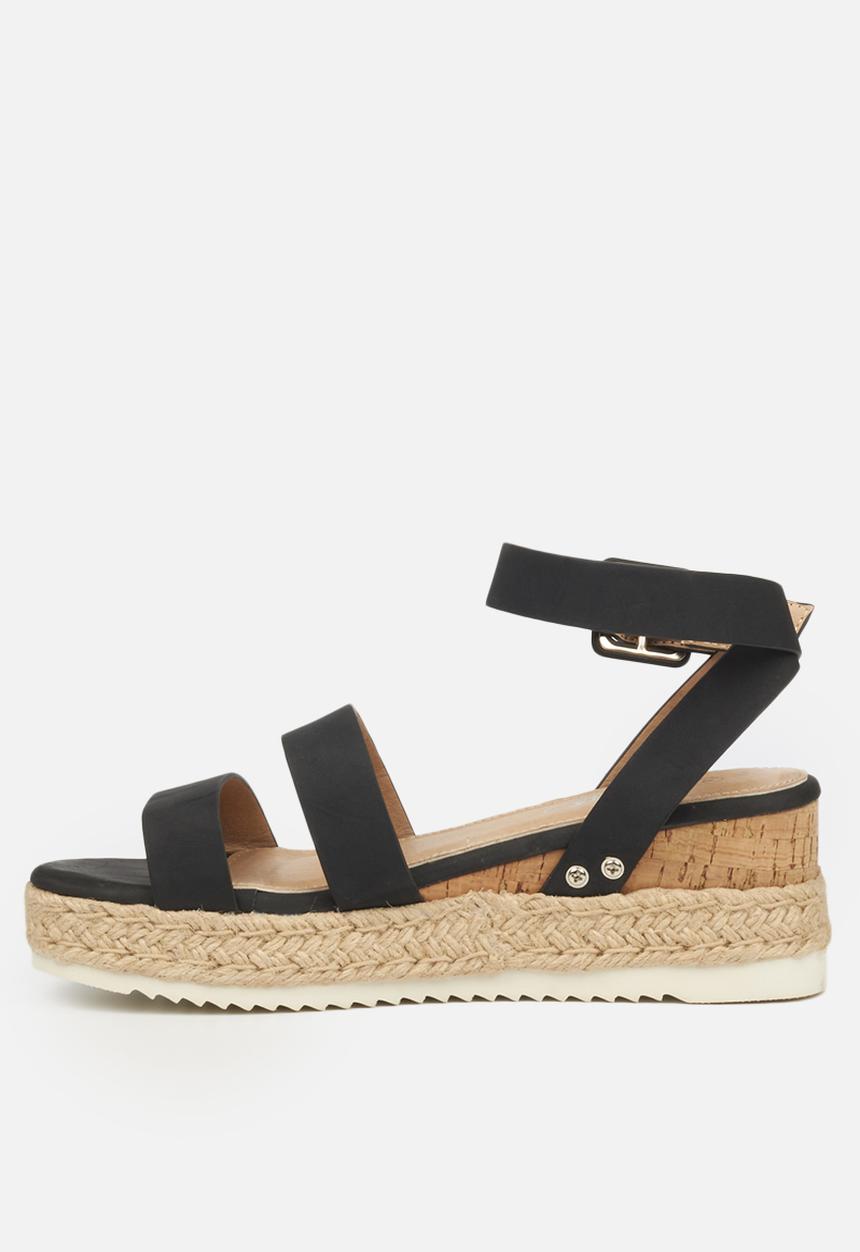 Miss Black - Steffi espadrille wedge - black