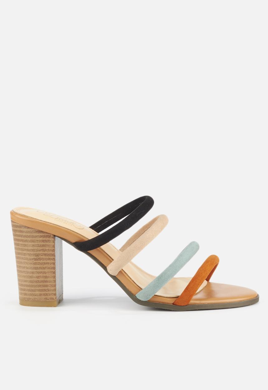 Miss Black - Lazio1 mule heel - multi 