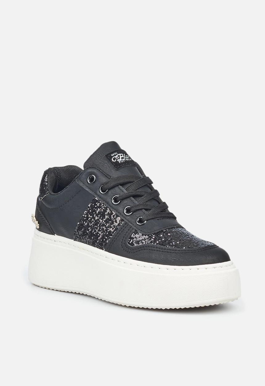 Miss Black - Trio1 flatform sneaker - black