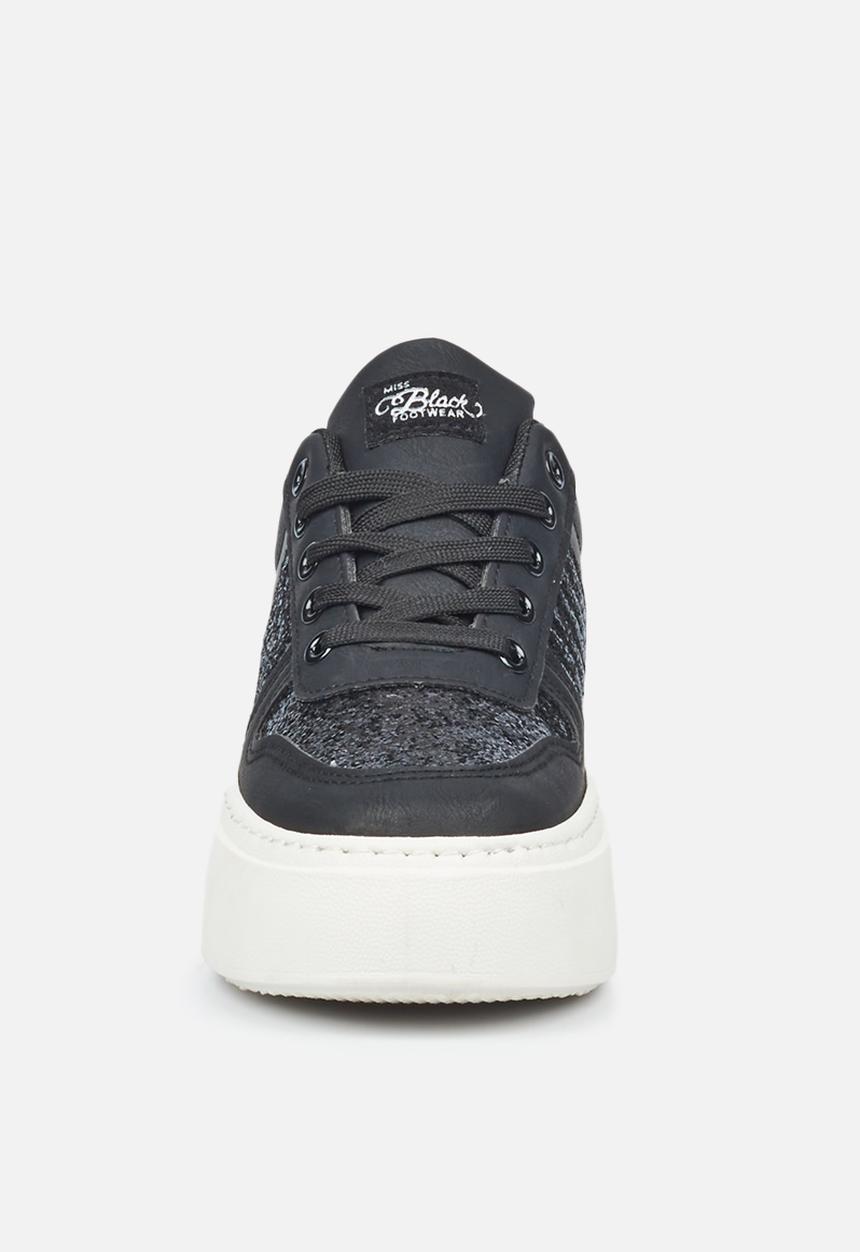Miss Black - Trio1 flatform sneaker - black