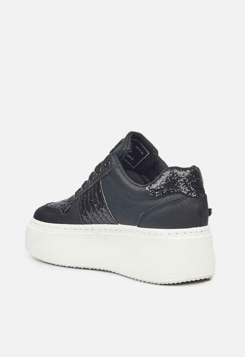 Miss Black - Trio1 flatform sneaker - black