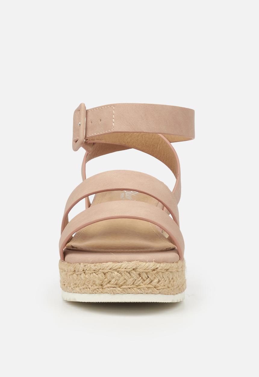 Miss Black - Steffi espadrille wedge - pink