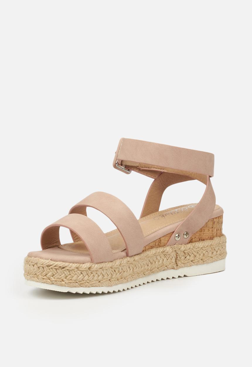 Miss Black - Steffi espadrille wedge - pink