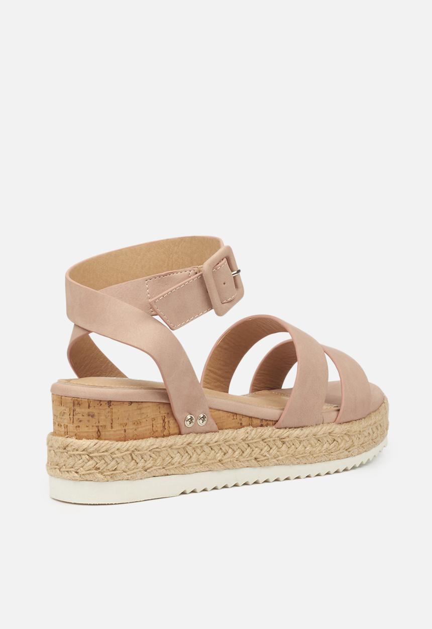 Miss Black - Steffi espadrille wedge - pink