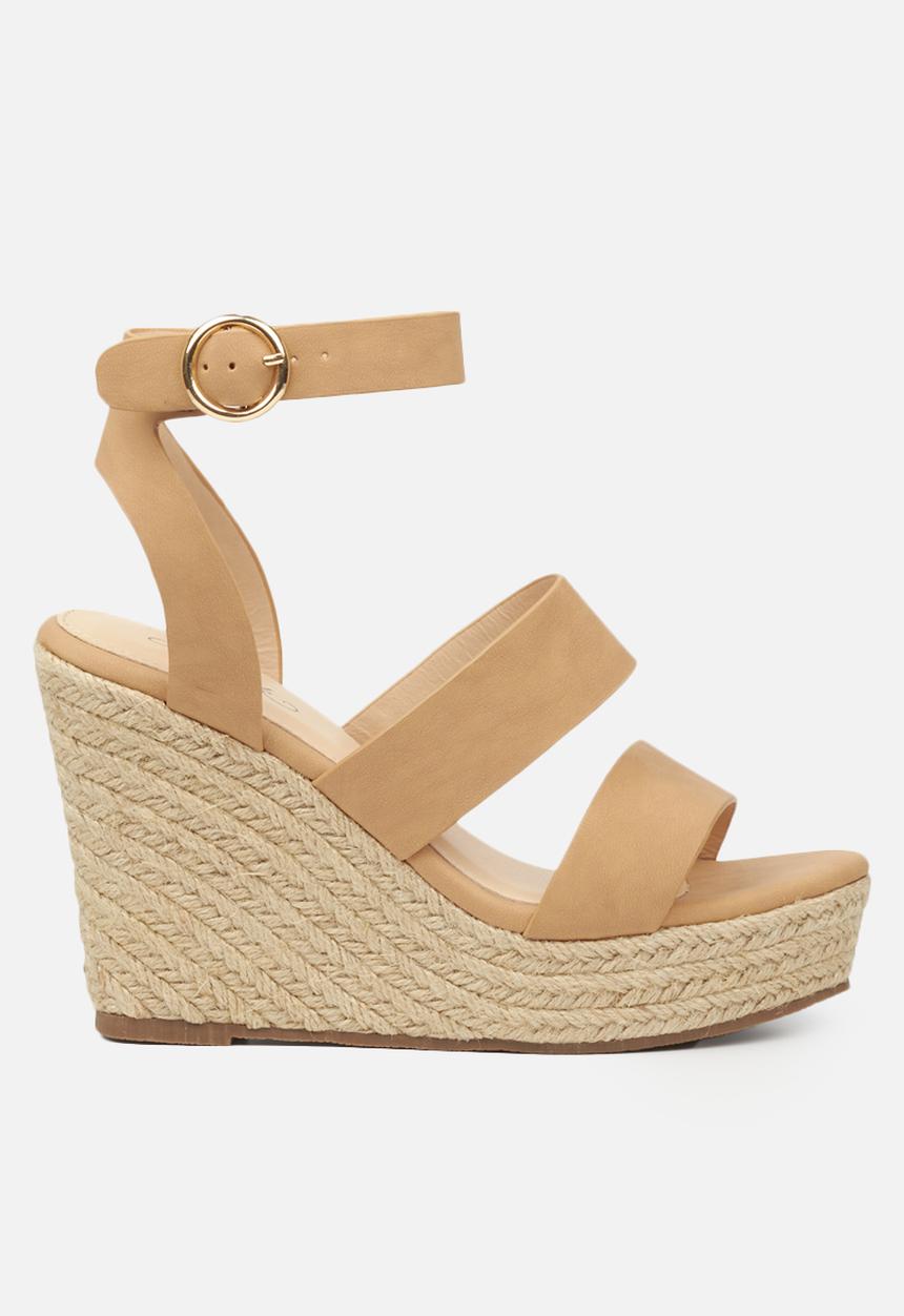 Miss Black - Threat1 espadrille wedge - neutral