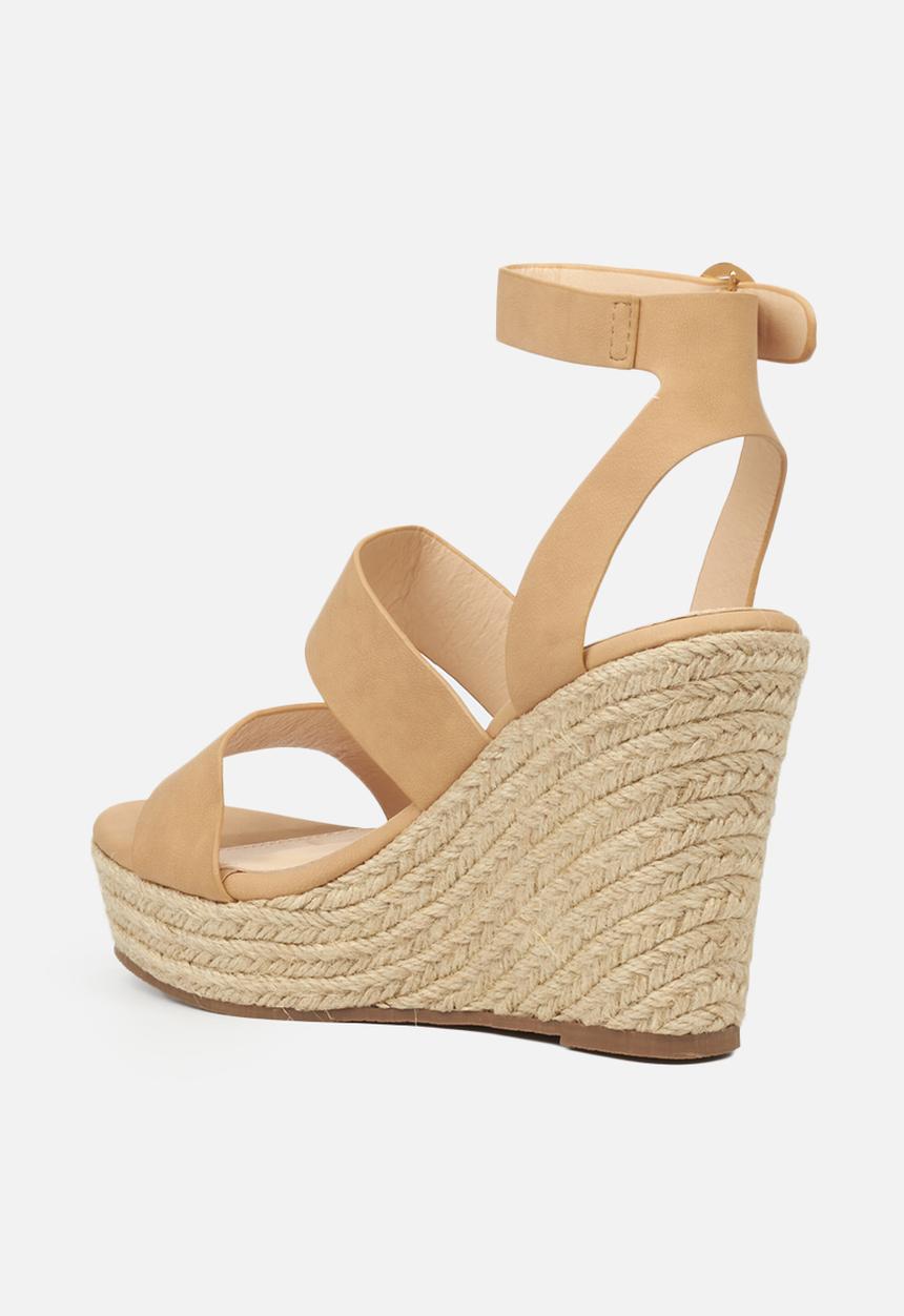 Miss Black - Threat1 espadrille wedge - neutral