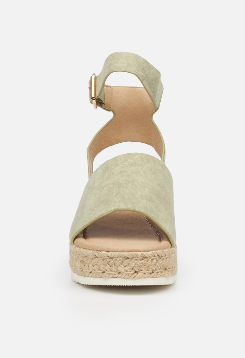 Miss Black - Steffi espadrille wedge - mint