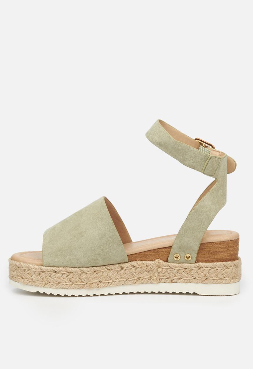 Miss Black - Steffi espadrille wedge - mint