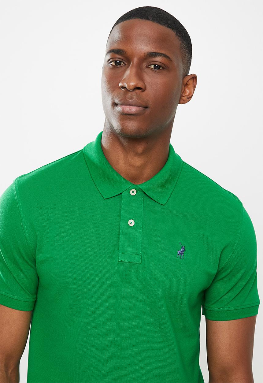 POLO - Carter pique short sleeve golfer - green