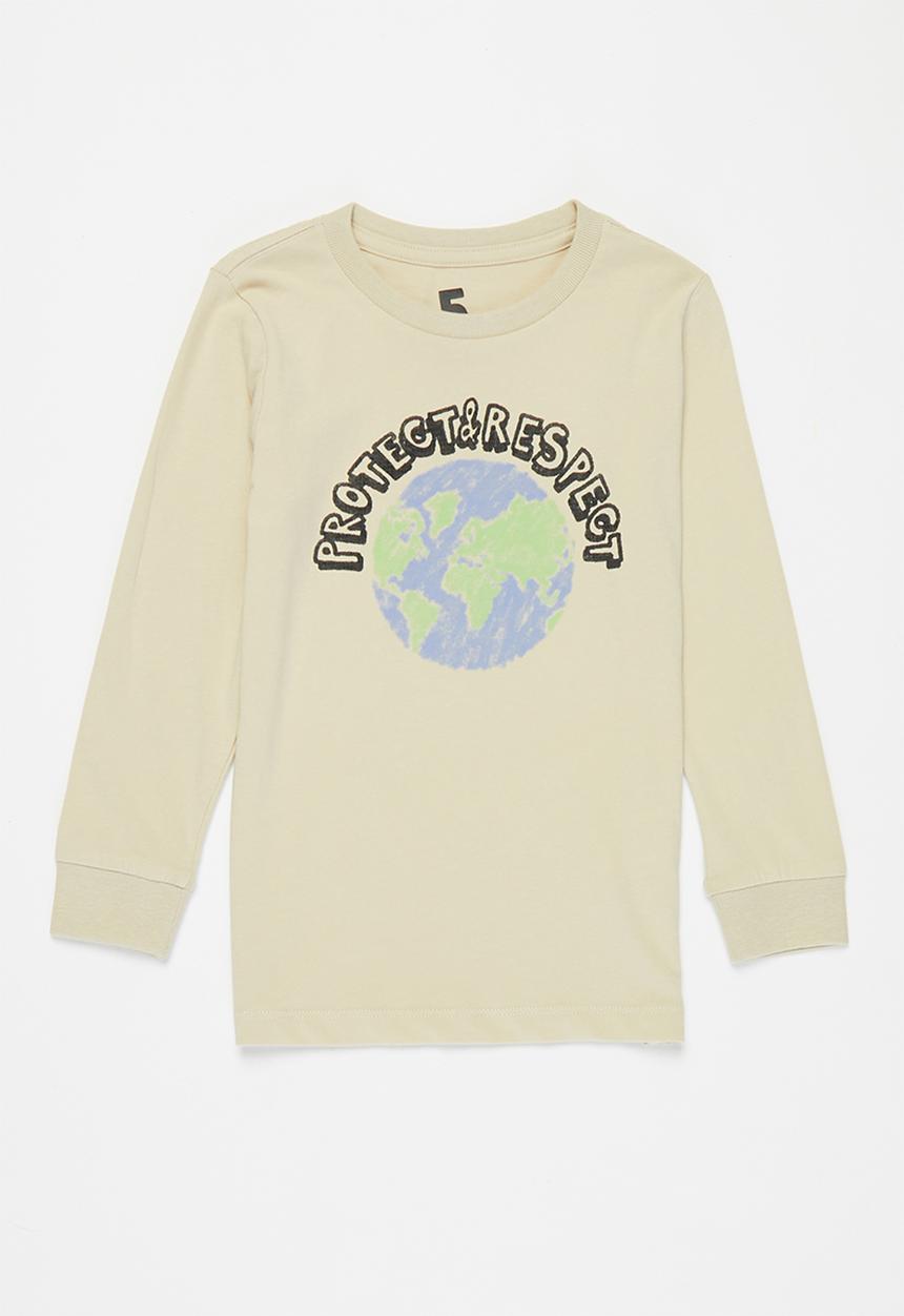 Cotton On - Tom long sleeve tee - beige 