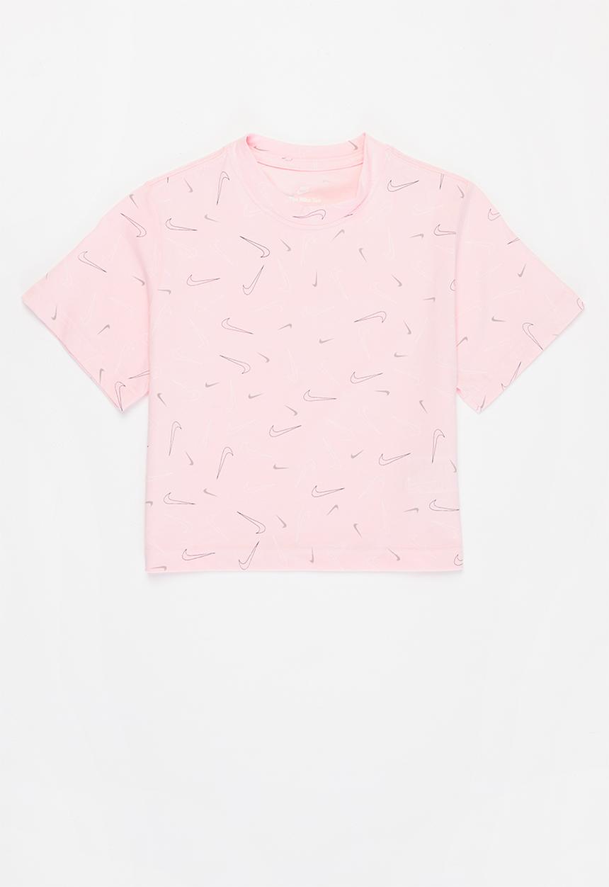 Nike - G nsw tee boxy swsh fetti - pink 