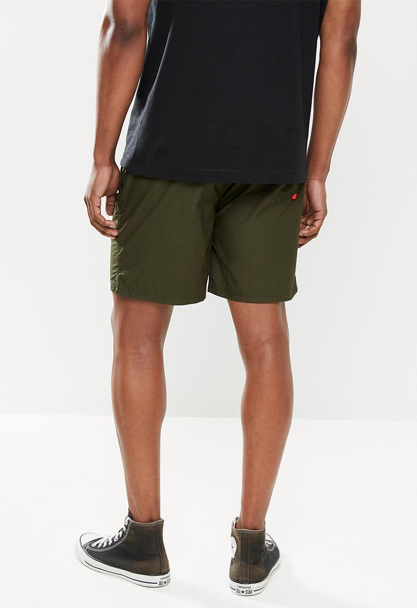 S.P.C.C - Madsen regular fit elasticated shorts - green