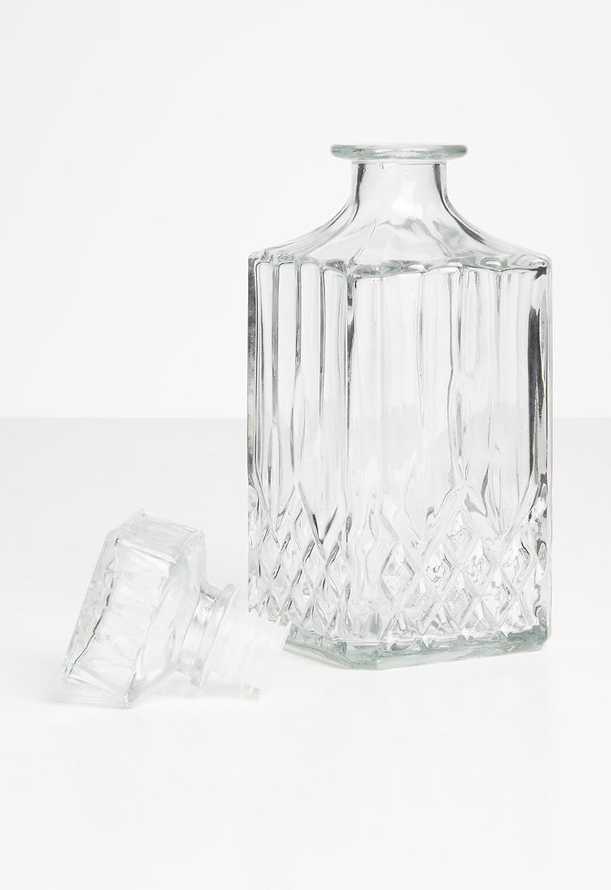 Excellent Houseware - Crista decanter & glass set- clear