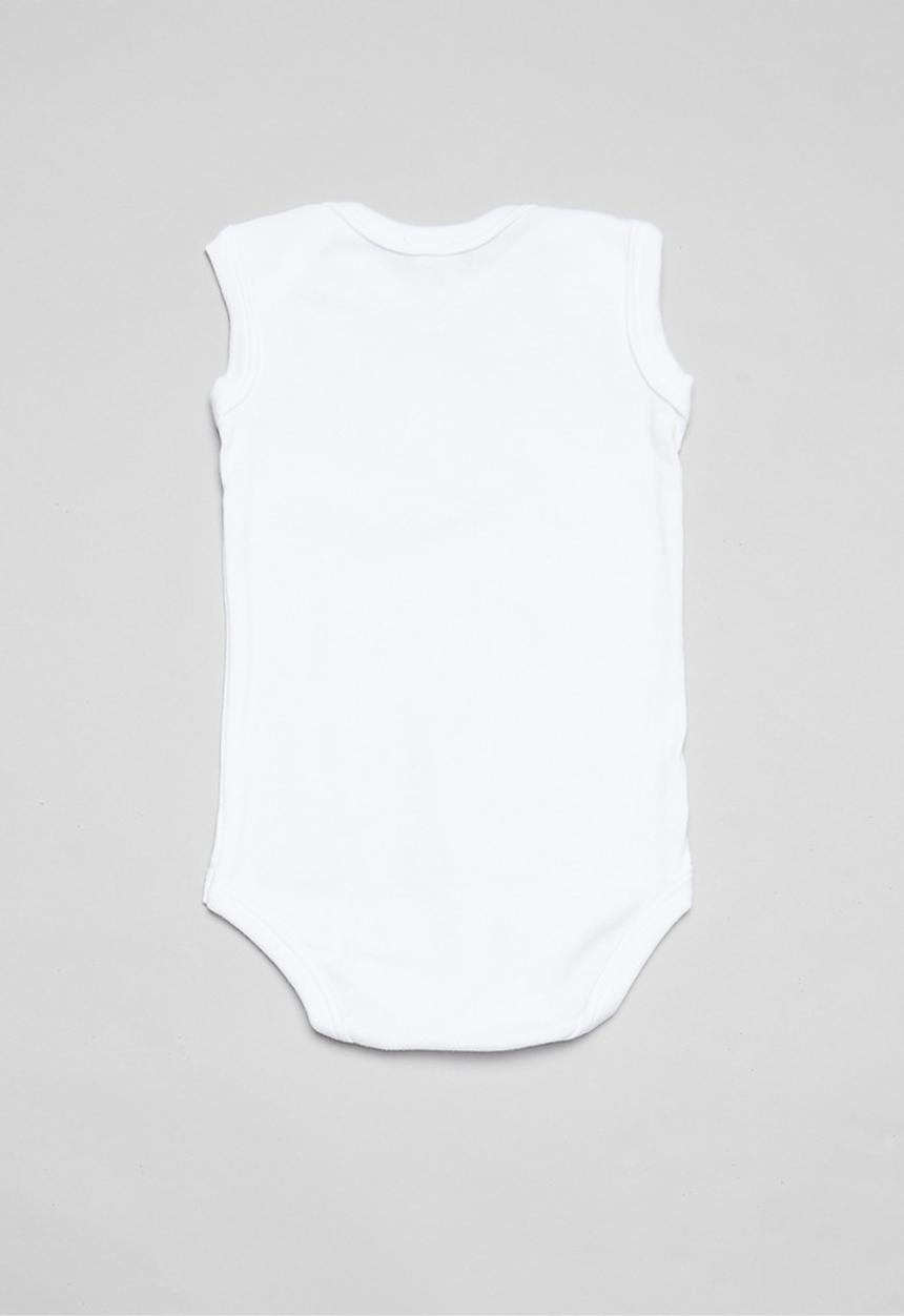 Pop Candy - Baby 5 pack sleeveless vest - white