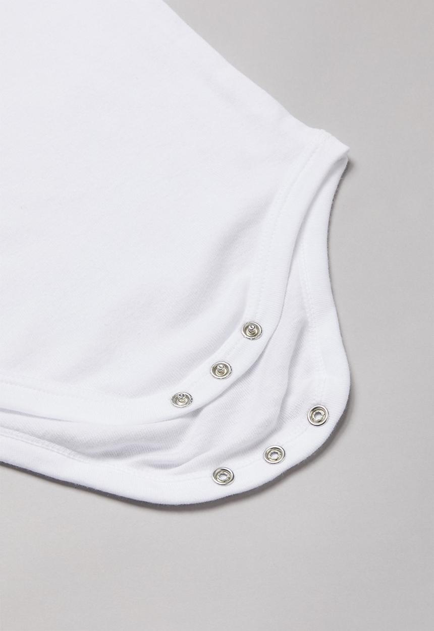 Pop Candy - Baby 5 pack sleeveless vest - white