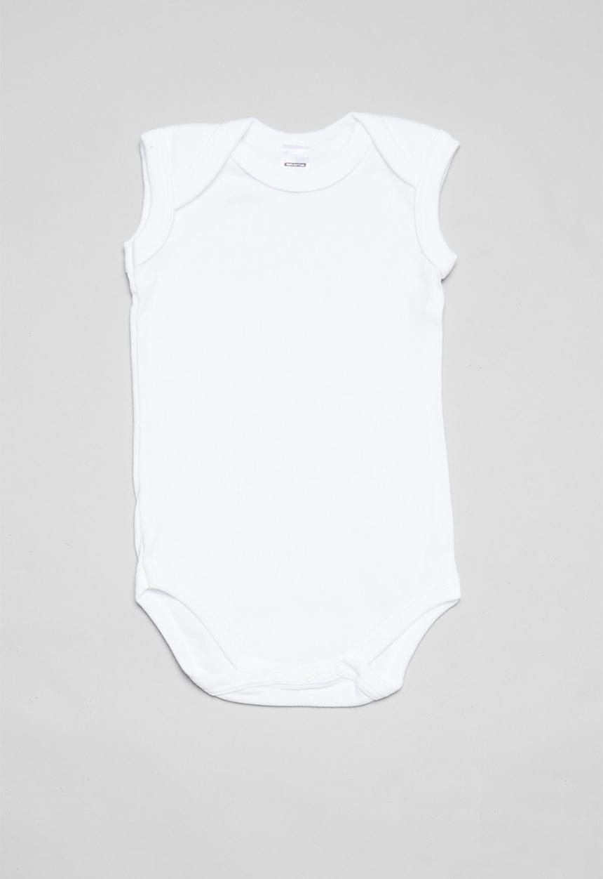 Pop Candy - Baby 5 pack sleeveless vest - white