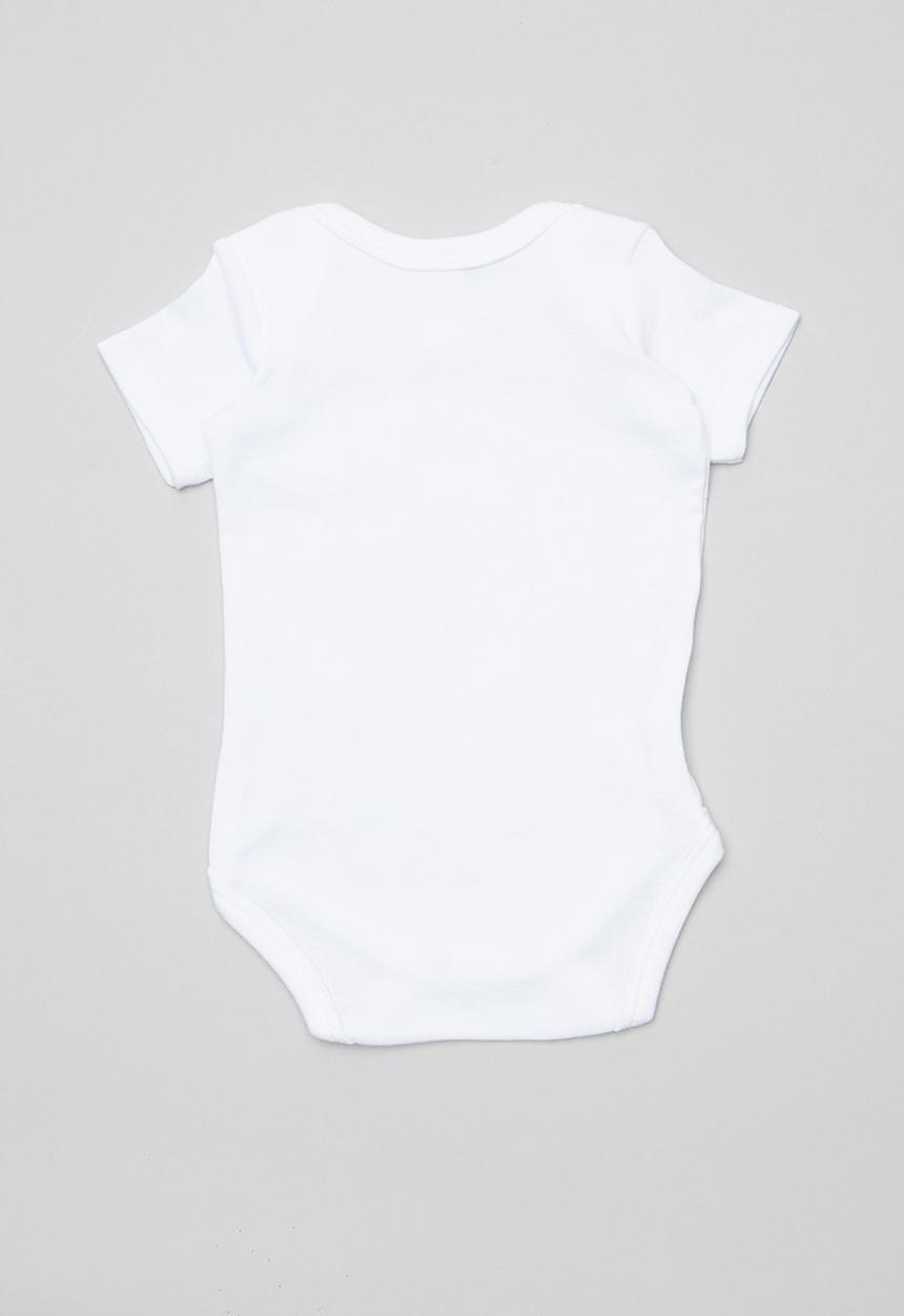 Superbalist - Baby 5 pack short sleeve vest - white