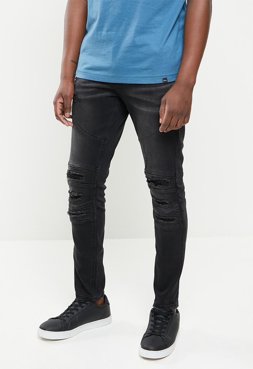 S.P.C.C - Apex trench fit super skinny jeans - black