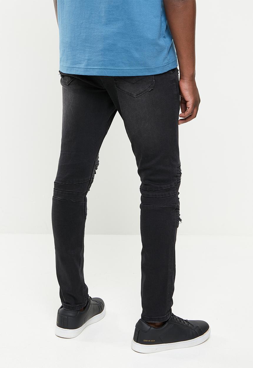 S.P.C.C - Apex trench fit super skinny jeans - black