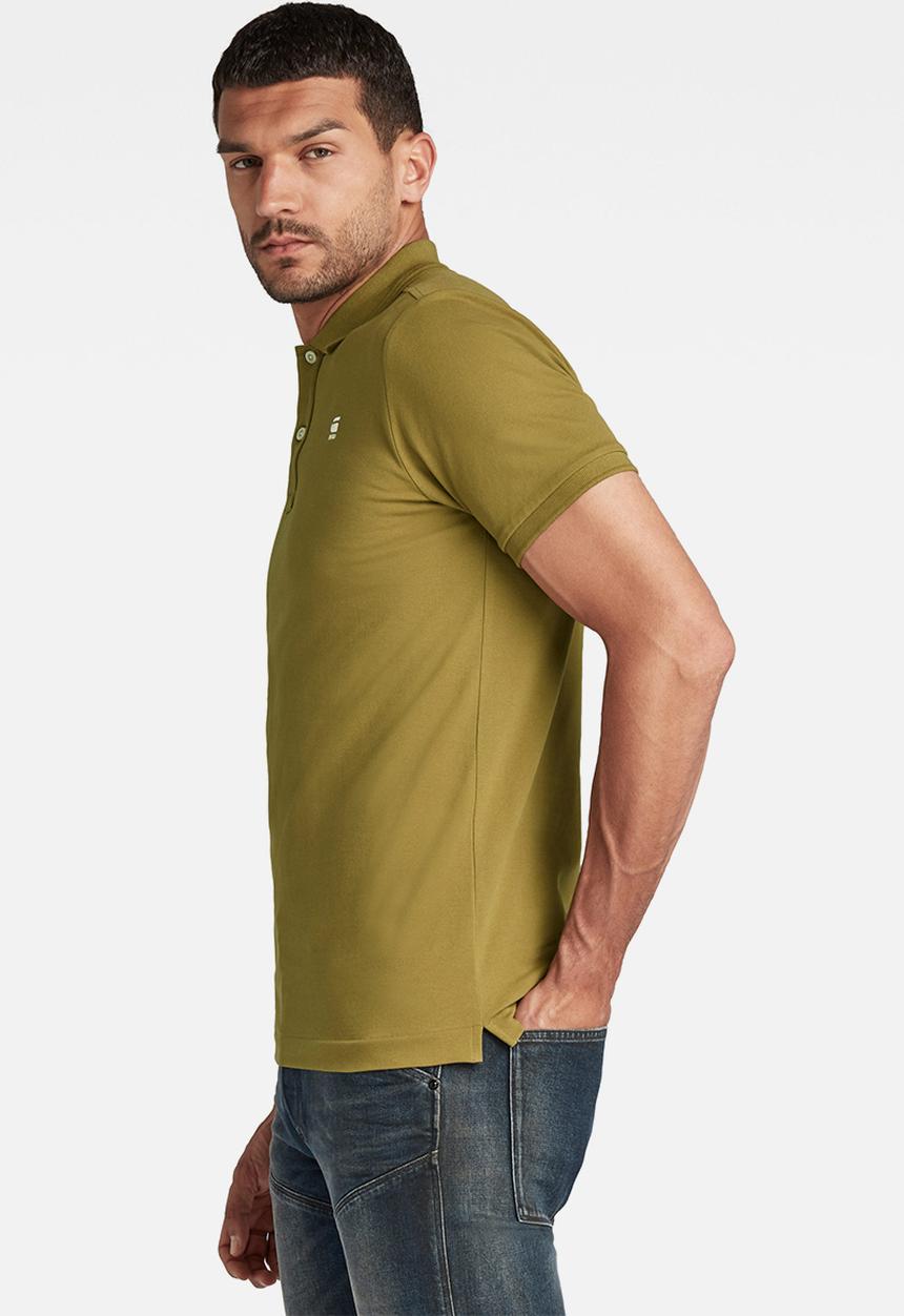 G-STAR - Dunda slim polo short sleeve - light antic green