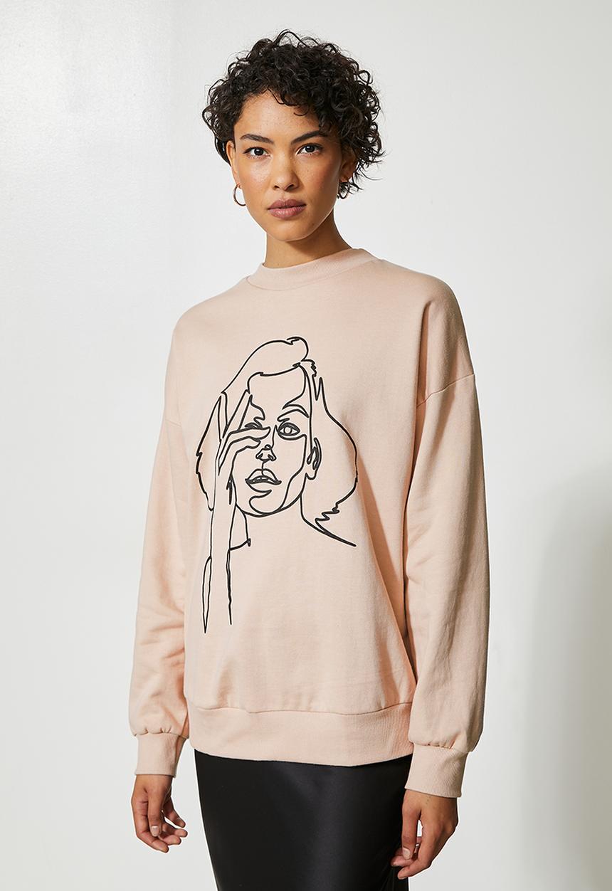 Superbalist - Graphic crew neck sweat - neutral